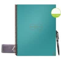 Rocketbook Notebook DL Dotted HDPE (High Density Polyethylene) Soft Cover Teal 32 Pages