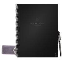 RocketBook 1/3 A4 Notebook EVRF-L-RC-A-FR Dotted Not Perforated 42 Pages Black