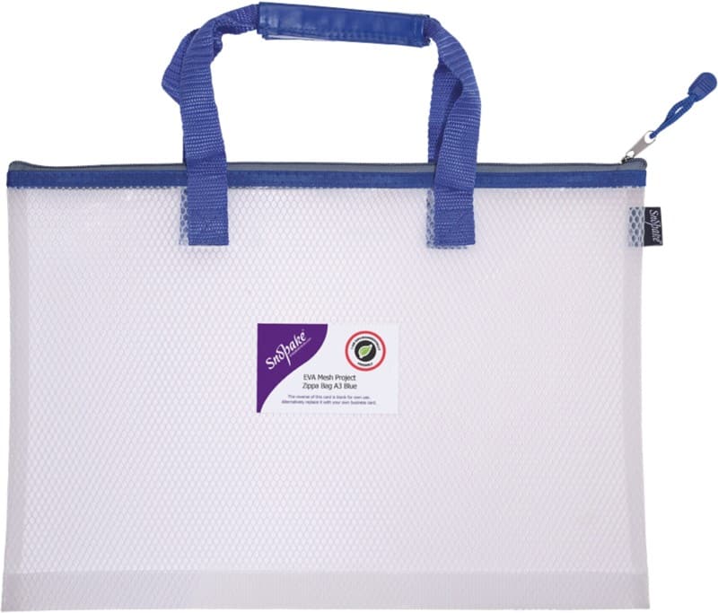 Snopake Zip Lock Bag 15875 A3 Zip EVA (Ethylene-Vinyl Acetate) 48 (W) x 1 (D) x 35 (H) cm Blue