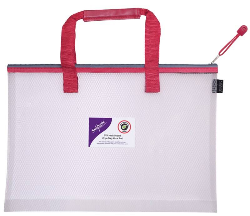 Snopake Zip Lock Bag 15872 A4+ Zip EVA (Ethylene-Vinyl Acetate) 40.5 (W) x 1 (D) x 28 (H) cm Red