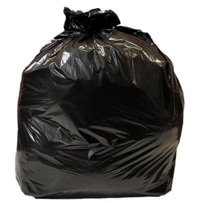 Green Sack Heavy Duty Bin Bags 80 L Black Plastic Pack of 200
