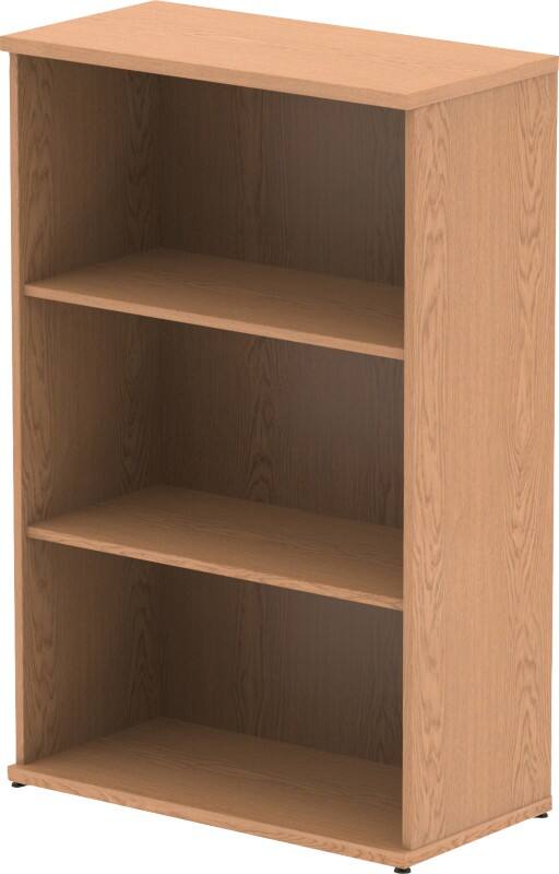 dynamic Impulse Medium-Density Fibreboard Bookcase 800 x 400 x 1,200 mm Brown Oak