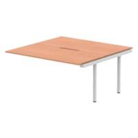 dynamic Evolve Plus Desk Extension Rectangular Beech H-Frame 1,600 (W) x 1,600 (D) x 750 (H) mm MFC (Melamine Faced Chipboard)