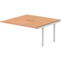 dynamic Evolve Plus Desk Extension Rectangular Oak H-Frame 1,600 (W) x 1,600 (D) x 750 (H) mm MFC (Melamine Faced Chipboard)