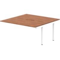 dynamic Evolve Plus Desk Extension Rectangular Walnut H-Frame 1,600 (W) x 1,600 (D) x 750 (H) mm MFC (Melamine Faced Chipboard)