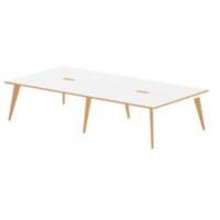 dynamic Computer Desk Oslo OS4P16WHT White 3200 mm x 1600 mm x 730 mm