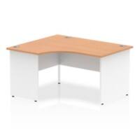 dynamic Impulse Left Hand Desk Rectangular Oak Base panel 1,400 (W) x 1,200 (D) x 730 (H) mm MFC (Melamine Faced Chipboard)