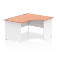 dynamic Impulse Right Hand Desk Rectangular Beech Base panel 1,400 (W) x 1,200 (D) x 730 (H) mm MFC (Melamine Faced Chipboard)