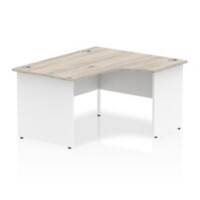 dynamic Impulse Ergonomic Desk Rectangular Oak MFC White 1,400 x 1,200 x 730 mm