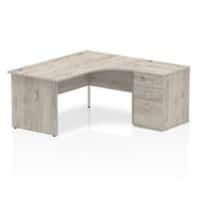 dynamic Ergonomic Desk Impulse IWSRC166PEGRY Grey Oak 1200 mm x 600 mm x 730 mm