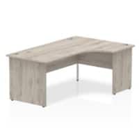dynamic Impulse Right Hand Desk Rectangular Grey Oak Base panel 1,800 (W) x 1,200 (D) x 730 (H) mm MFC (Melamine Faced Chipboard)