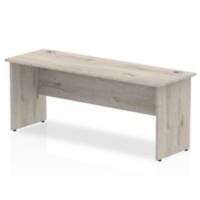 dynamic Impulse Office Desk Rectangular Grey Oak Base panel 1,800 (W) x 600 (D) x 730 (H) mm MFC (Melamine Faced Chipboard)