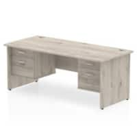 dynamic Ergonomic Desk Impulse MIRDP18FP2FP3GRY Grey Oak 1800 mm x 800 mm x 730 mm