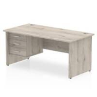 dynamic Ergonomic Desk Impulse MIRDP18FP3GRY Grey Oak 1800 mm x 800 mm x 730 mm