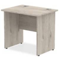 dynamic Impulse Office Desk Rectangular Grey Oak Base panel 800 (W) x 600 (D) x 730 (H) mm MFC (Melamine Faced Chipboard)