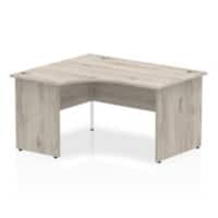 dynamic Impulse Left Hand Desk Rectangular Grey Oak Base panel 1,400 (W) x 1,200 (D) x 730 (H) mm MFC (Melamine Faced Chipboard)