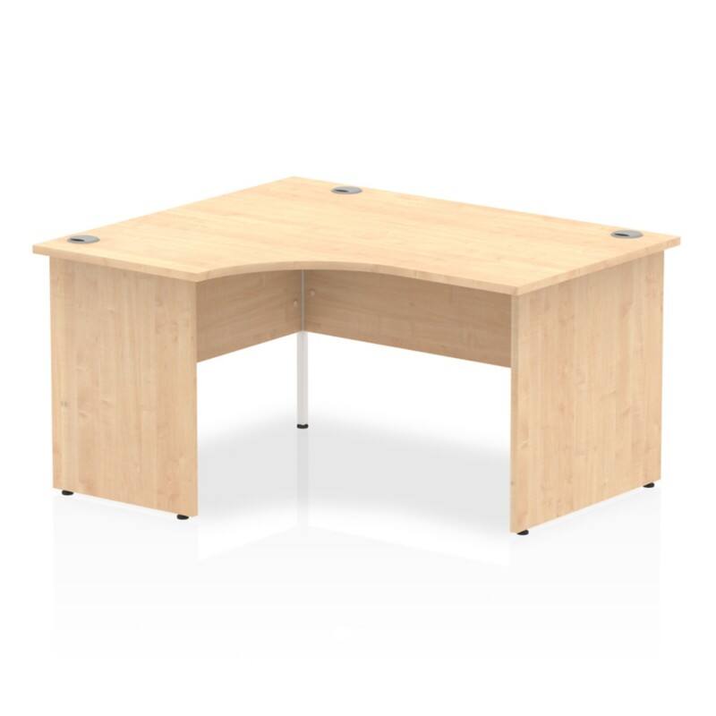 dynamic Impulse Left Hand Desk Rectangular Maple Base panel 1,400 (W) x 1,200 (D) x 730 (H) mm MFC (Melamine Faced Chipboard)