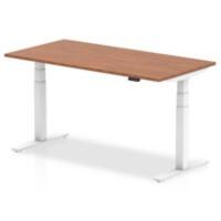 dynamic Air Height Adjustable Sit Stand Desk Rectangular Walnut T-Foot 1,600 (W) x 800 (D) x 665 (H) mm MFC (Melamine Faced Chipboard)
