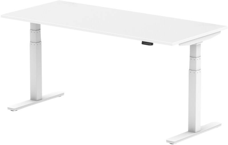 dynamic Air Sit Stand Desk Rectangular White T-Foot 1,800 (W) x 800 (D) x 665 (H) mm MFC (Melamine Faced Chipboard)