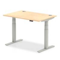 dynamic Air Height Adjustable Sit Stand Desk Rectangular Maple T-Foot 1,200 (W) x 800 (D) x 665 (H) mm MFC (Melamine Faced Chipboard)