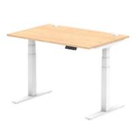 dynamic Air Sit Stand Desk Rectangular Maple T-Foot 1,200 (W) x 800 (D) x 665 (H) mm MFC (Melamine Faced Chipboard)