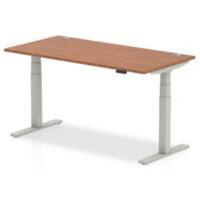 dynamic Air Height Adjustable Sit Stand Desk Rectangular Walnut T-Foot 1,600 (W) x 800 (D) x 665 (H) mm MFC (Melamine Faced Chipboard)