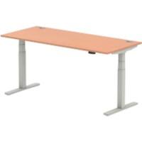 dynamic Air Height Adjustable Sit Stand Desk Rectangular Beech T-Foot 1,800 (W) x 800 (D) x 665 (H) mm MFC (Melamine Faced Chipboard)