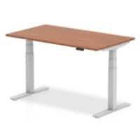 dynamic Air Height Adjustable Sit Stand Desk Rectangular Walnut T-Foot 1,400 (W) x 800 (D) x 665 (H) mm MFC (Melamine Faced Chipboard)