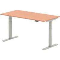 dynamic Air Height Adjustable Sit Stand Desk Rectangular Beech T-Foot 1,600 (W) x 800 (D) x 665 (H) mm MFC (Melamine Faced Chipboard)