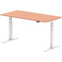 dynamic Air Sit Stand Desk Rectangular Beech T-Foot 1,600 (W) x 800 (D) x 665 (H) mm MFC (Melamine Faced Chipboard)
