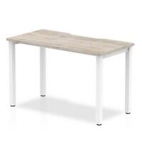 dynamic Evolve Plus Bench Desk Rectangular Grey Oak H-Frame 1,200 (W) x 800 (D) x 750 (H) mm MFC (Melamine Faced Chipboard)