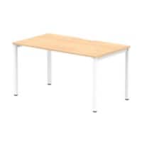dynamic Evolve Plus Bench Desk Rectangular Maple H-Frame 1,400 (W) x 800 (D) x 750 (H) mm MFC (Melamine Faced Chipboard)