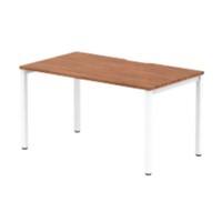 dynamic Evolve Plus Bench Desk Rectangular Walnut H-Frame 1,400 (W) x 800 (D) x 750 (H) mm MFC (Melamine Faced Chipboard)