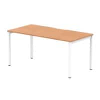 dynamic Evolve Plus Bench Desk Rectangular Oak H-Frame 1,600 (W) x 800 (D) x 750 (H) mm MFC (Melamine Faced Chipboard)