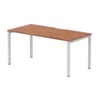 dynamic Evolve Plus Bench Desk Rectangular Walnut H-Frame 1,600 (W) x 800 (D) x 750 (H) mm MFC (Melamine Faced Chipboard)