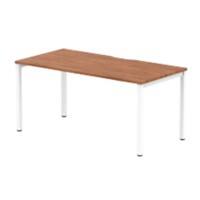 dynamic Evolve Plus Bench Desk Rectangular Walnut H-Frame 1,600 (W) x 800 (D) x 750 (H) mm MFC (Melamine Faced Chipboard)