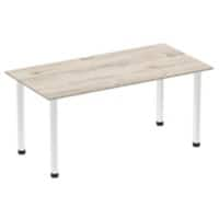 dynamic Ergonomic Desk Impulse IPLST16GRYC Grey Oak 1600 mm x 800 mm x 725 mm