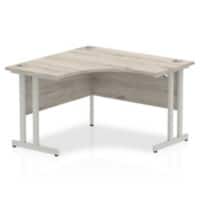dynamic Impulse Corner Desk Rectangular Grey Oak Cantilever 1,200 (W) x 1,200 (D) x 730 (H) mm MFC (Melamine Faced Chipboard)
