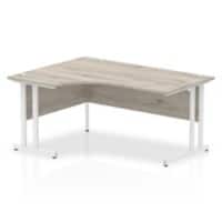 dynamic Ergonomic Desk Impulse MICDLC16WGRY Grey Oak 1600 mm x 800 mm x 730 mm