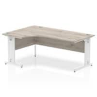 dynamic Ergonomic Desk Impulse MICDLW16WGRY Grey Oak 1600 mm x 800 mm x 730 mm