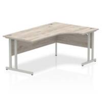 dynamic Impulse Right Hand Desk Rectangular Grey Oak Cantilever 1,800 (W) x 1,200 (D) x 730 (H) mm MFC (Melamine Faced Chipboard)