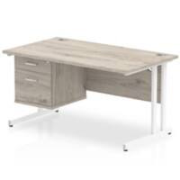 Dynamic Ergonomic Desk Impulse MIRDC14FP2WGRY Grey 1400 mm (W) x 800 mm (D) x 730 mm (H)