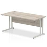 dynamic Ergonomic Desk Impulse MIRDC16GRY Grey Oak 1600 mm x 800 mm x 730 mm