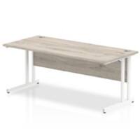 dynamic Ergonomic Desk Impulse MIRDC18WGRY Grey Oak 1800 mm x 800 mm x 730 mm