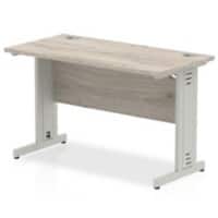 dynamic Impulse Office Desk Rectangular Grey Oak Cantilever 1,200 (W) x 600 (D) x 730 (H) mm MFC (Melamine Faced Chipboard)