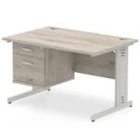 Dynamic Ergonomic Desk Impulse MIRDW12FP2GRY Grey 1200 mm (W) x 800 mm (D) x 730 mm (H)