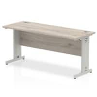 dynamic Impulse Office Desk Rectangular Grey Oak Cantilever 3 Drawers 1,600 (W) x 600 (D) x 730 (H) mm MFC (Melamine Faced Chipboard)