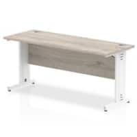 dynamic Impulse Office Desk Rectangular Grey Oak Cantilever 3 Drawers 1,600 (W) x 600 (D) x 730 (H) mm MFC (Melamine Faced Chipboard)