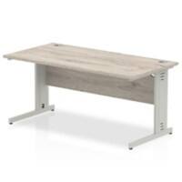 dynamic Ergonomic Desk Impulse MIRDW16GRY Grey Oak 1600 mm x 800 mm x 730 mm