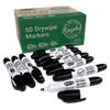 Show-me Drywipe Whiteboard Marker Black Broad Pack of 50